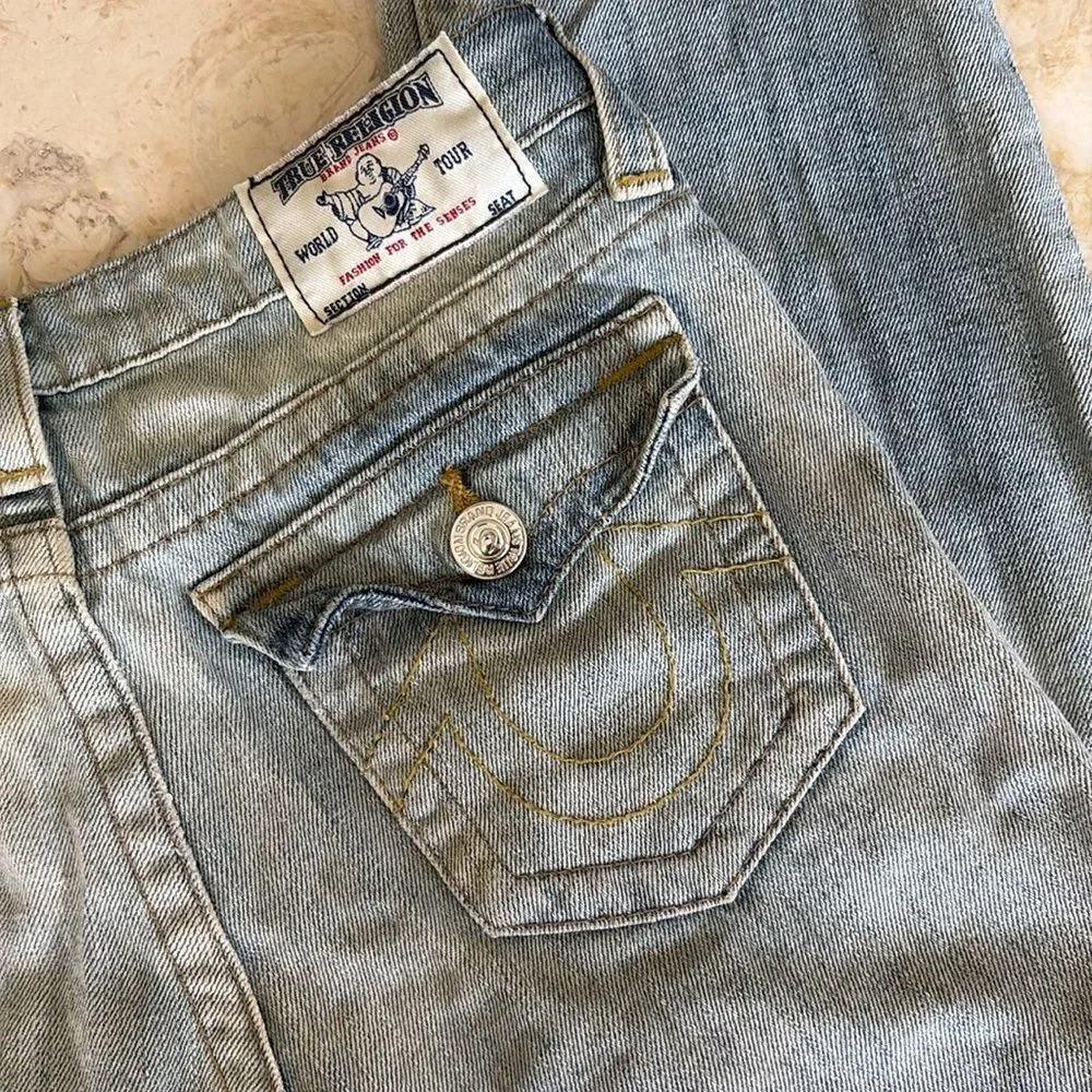 True Religion Halle Flap Pocket Skinny Fit 100% Cotton Jeans - Picture 5 of 12